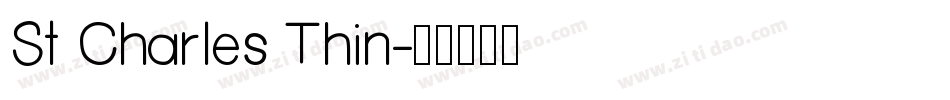 St Charles Thin字体转换